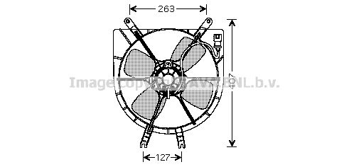 AVA QUALITY COOLING ventiliatorius, radiatoriaus HD7505